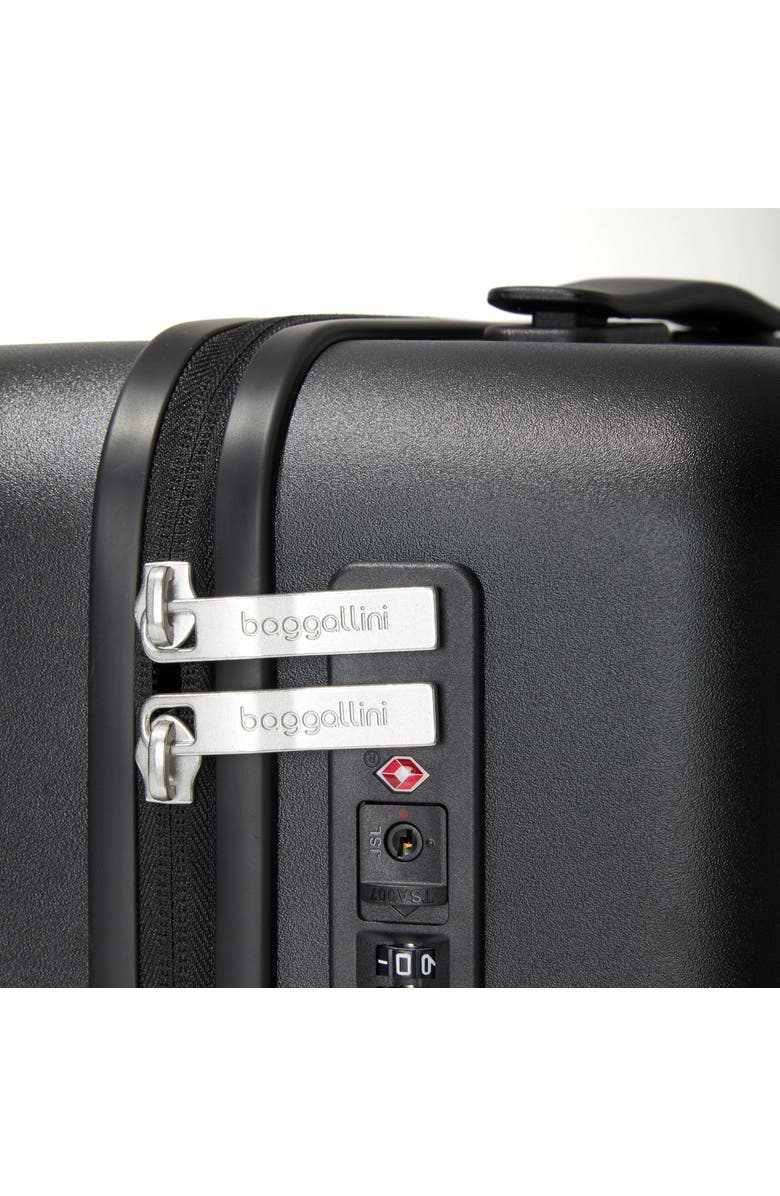 BAGGALLINI Set Wave 22 in. Wheel Hardside Carry-On Suitcase, Alternate, color, Black Hardside