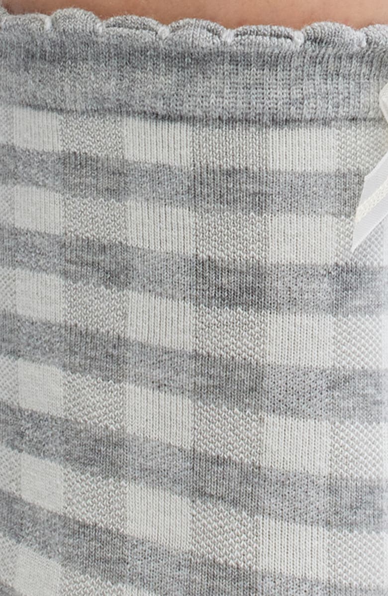 Casa Clara Rachel Gingham Cotton Blend Crew Socks, Alternate, color, 