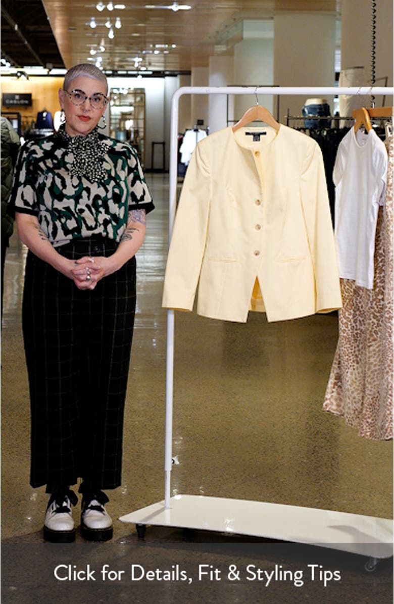 Sabine Slim Fit Stretch Cotton Twill Jacket, sales video thumbnail