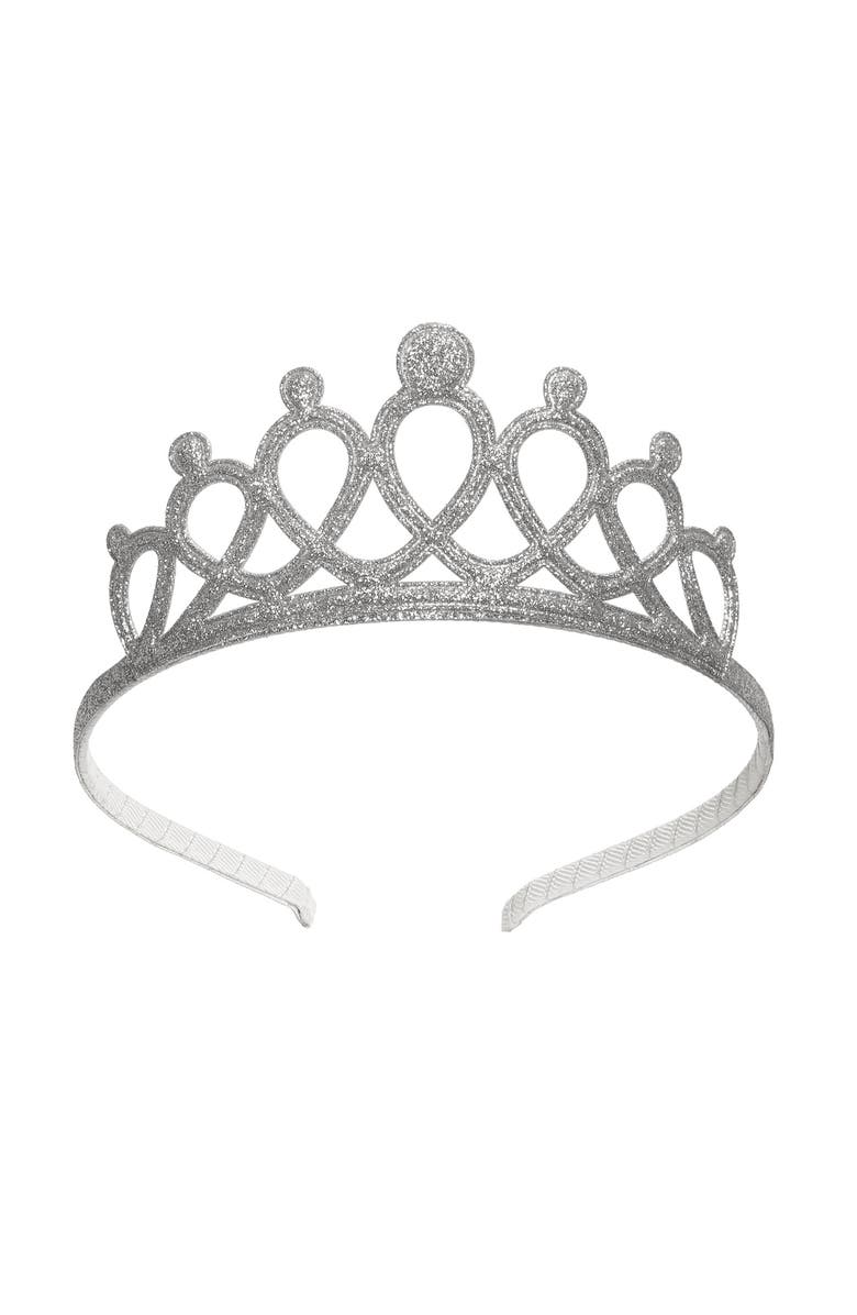 Sweet Wink Silver Tiara Headband, Main, color, Silver