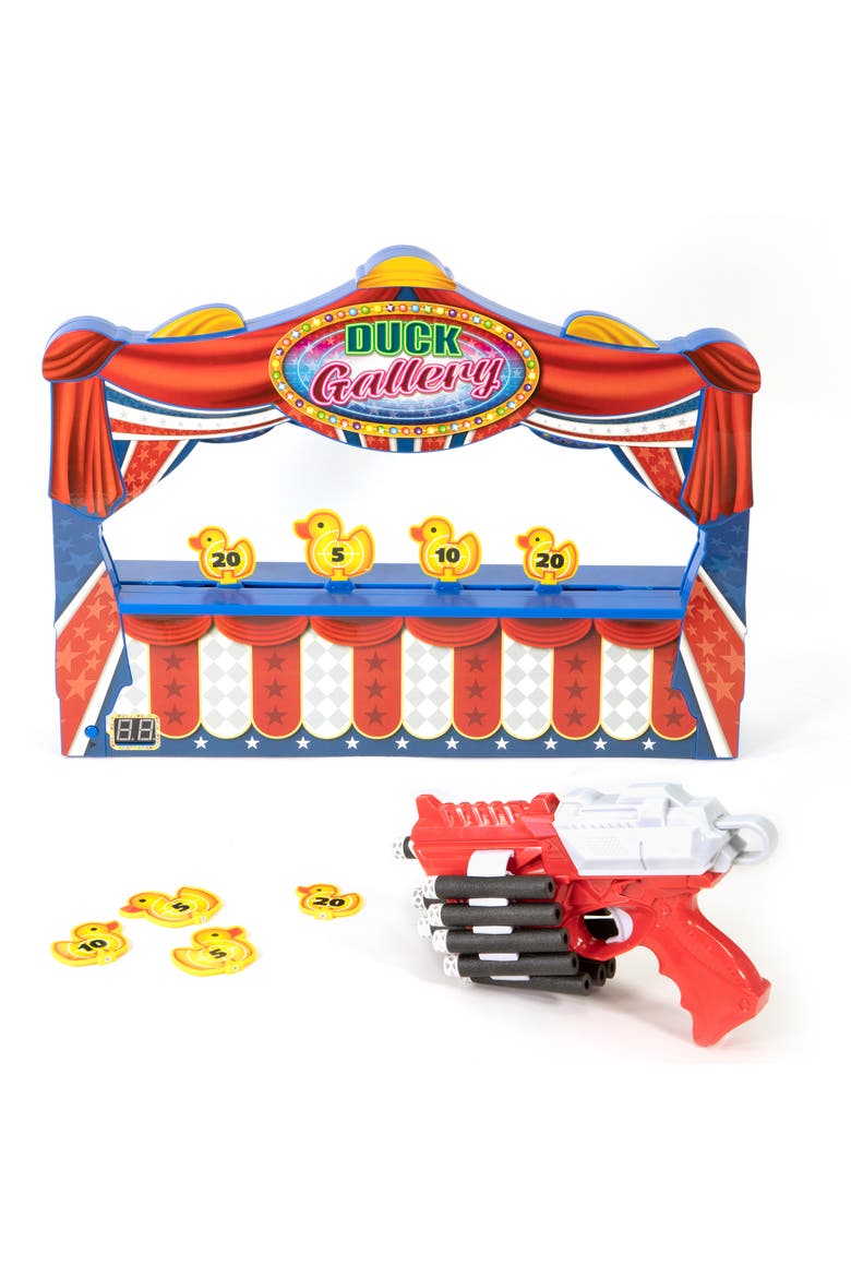 Duck Shooting Gallery Tabletop Game, Alternate, color, Multicolored