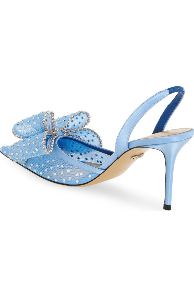 Mach & Mach Le Cadeau Bow Pointed Toe Slingback Pump, Alternate, color, Sky Blue