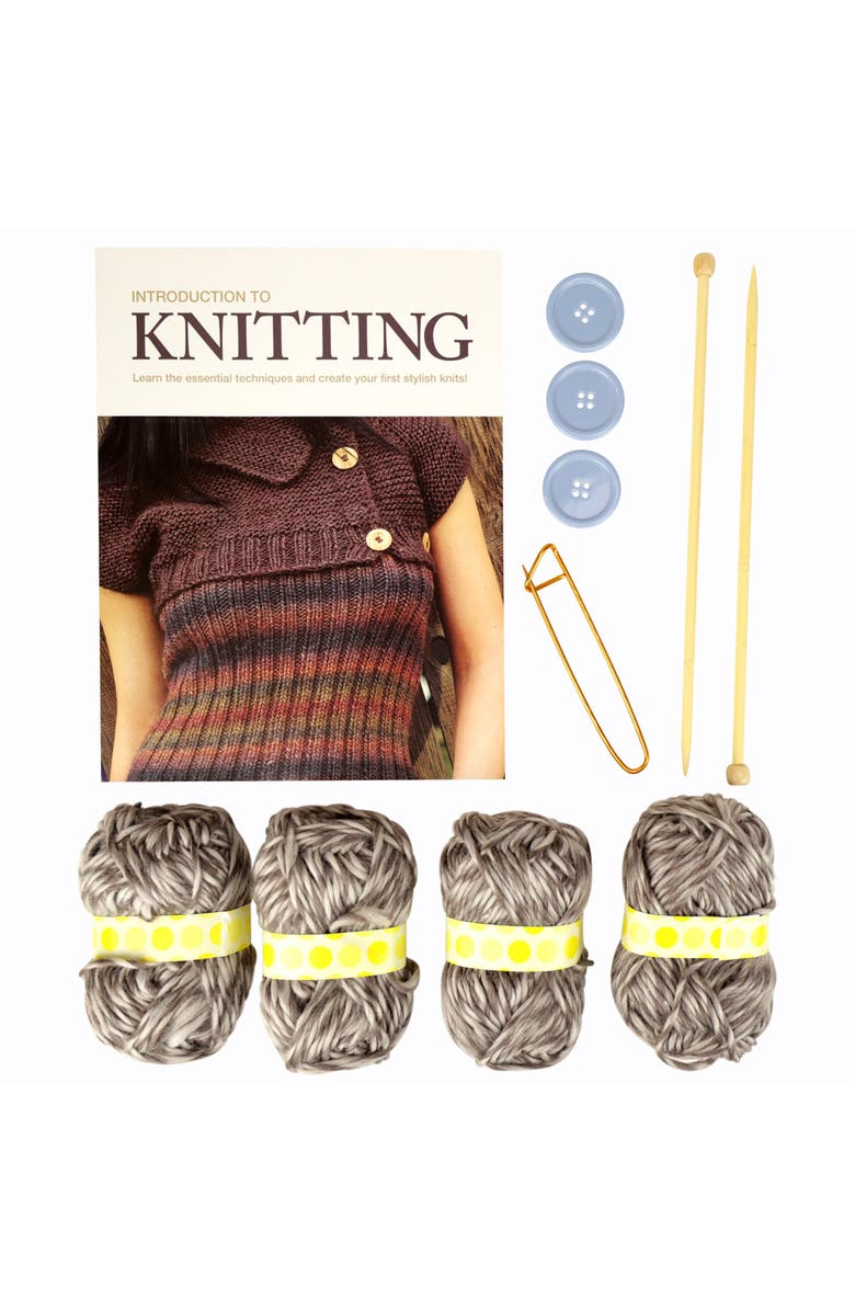 Introduction To Knitting Kit, Alternate, color, Multicolored