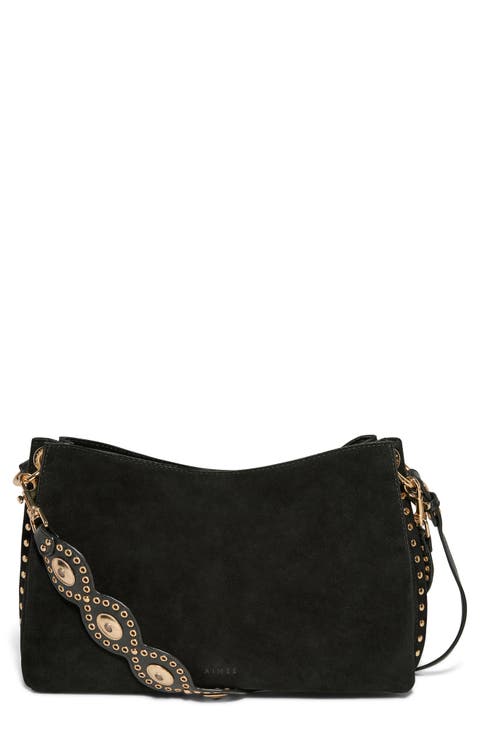 Roma Suede Shoulder Bag