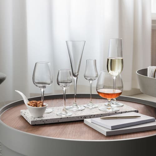 Villeroy & Boch Purismo Set Of Four 9oz Flutes In Clear