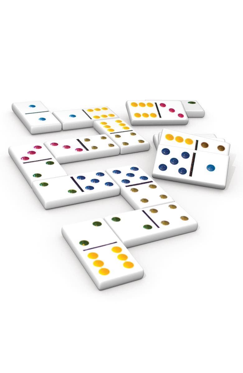 Junior Learning Six Dot Dominoes Educational Action Games, Main, color, Multicolored