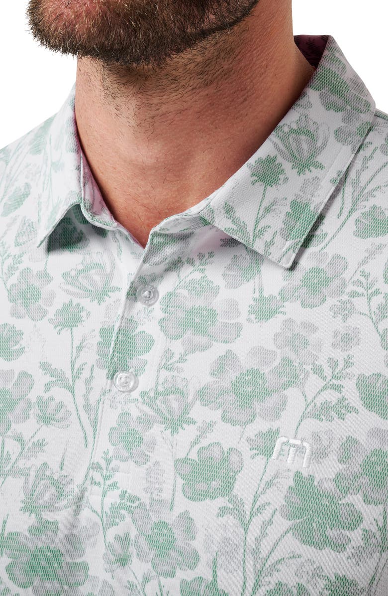 TravisMathew Been Abroad Cotton Blend Polo, Alternate, color, White