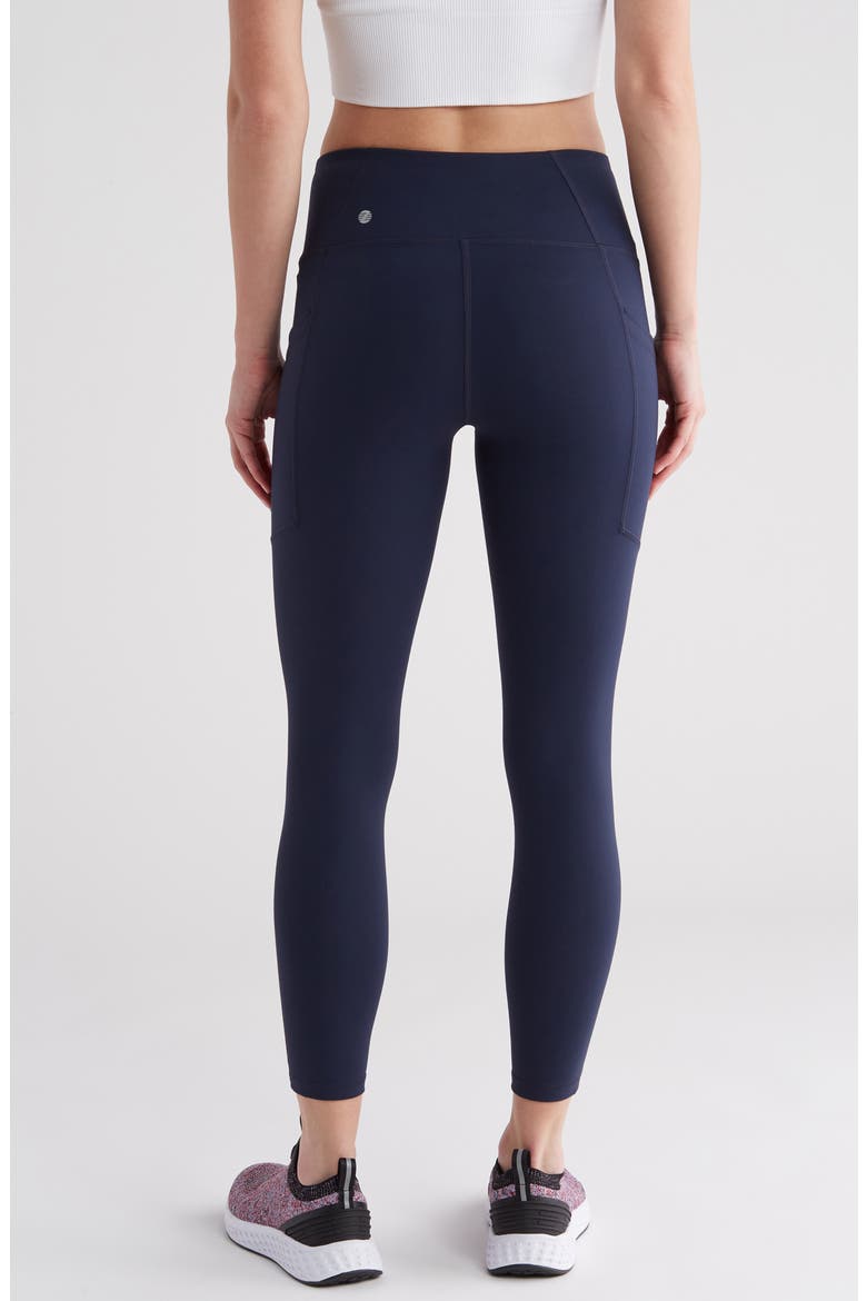 Perform High Waist Pocket 7/8 Leggings, Alternate, color, NAVY SAPPHIRE