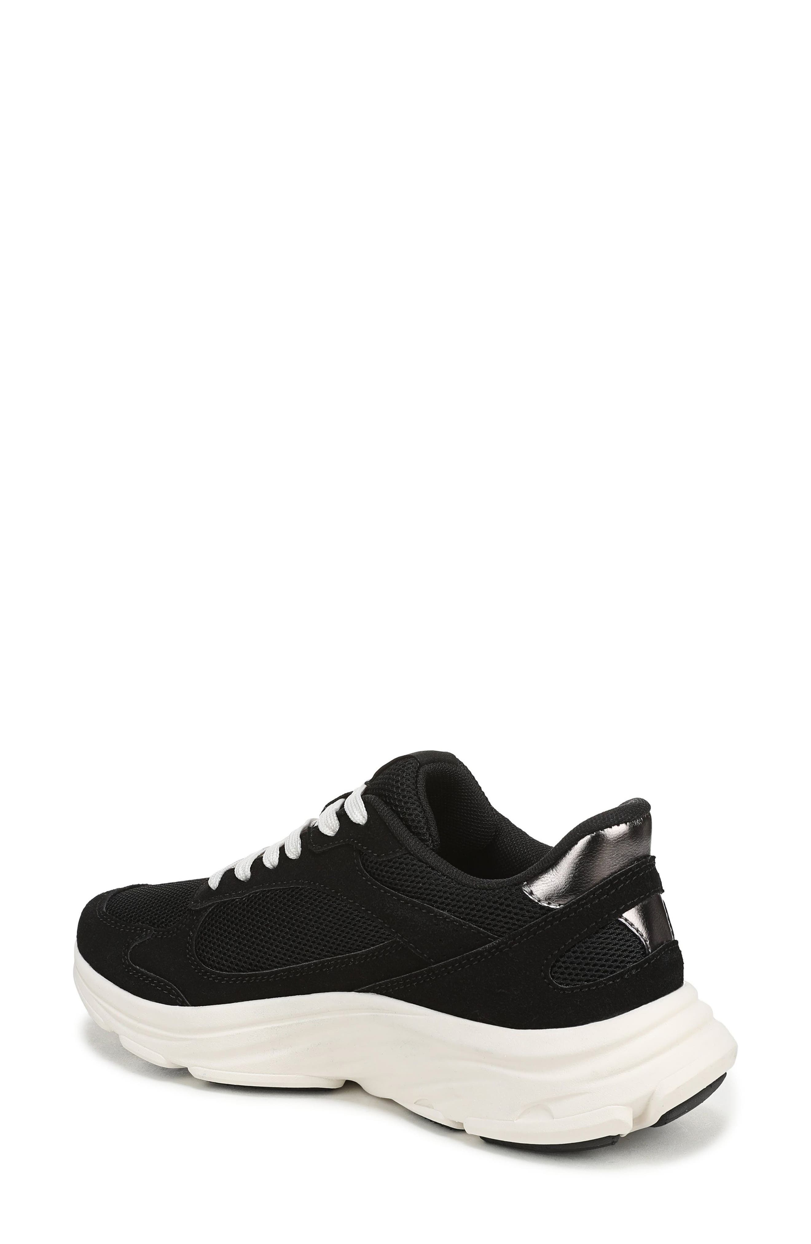 Devine Sneaker, Alternate, color, BLACK MESH/ FAUX SUEDE
