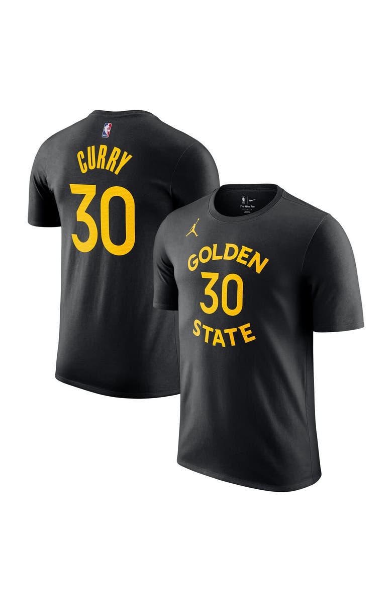 Jordan Brand Men's Jordan Brand Stephen Curry Black Golden State Warriors Statement Edition Name & Number T-Shirt, Main, color, Black