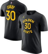 Jordan Brand Men's Jordan Brand Stephen Curry Black Golden State Warriors Statement Edition Name & Number T-Shirt