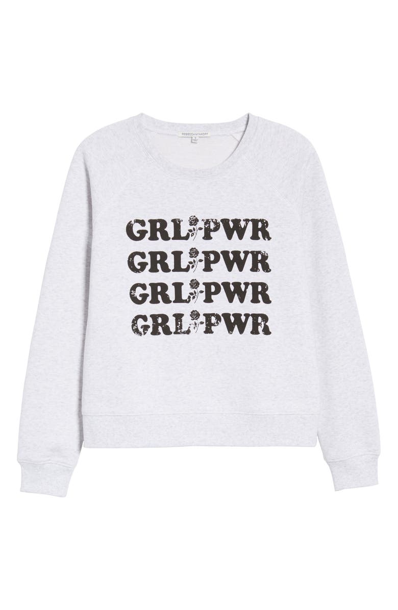 Rebecca Minkoff Girl Power Sweatshirt, Alternate, color,