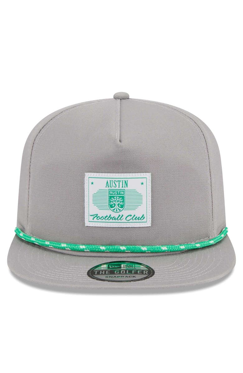 New Era Men's New Era  Gray Austin FC Established Patch 9FORTY A-Frame Trucker Adjustable Hat, Alternate, color, 