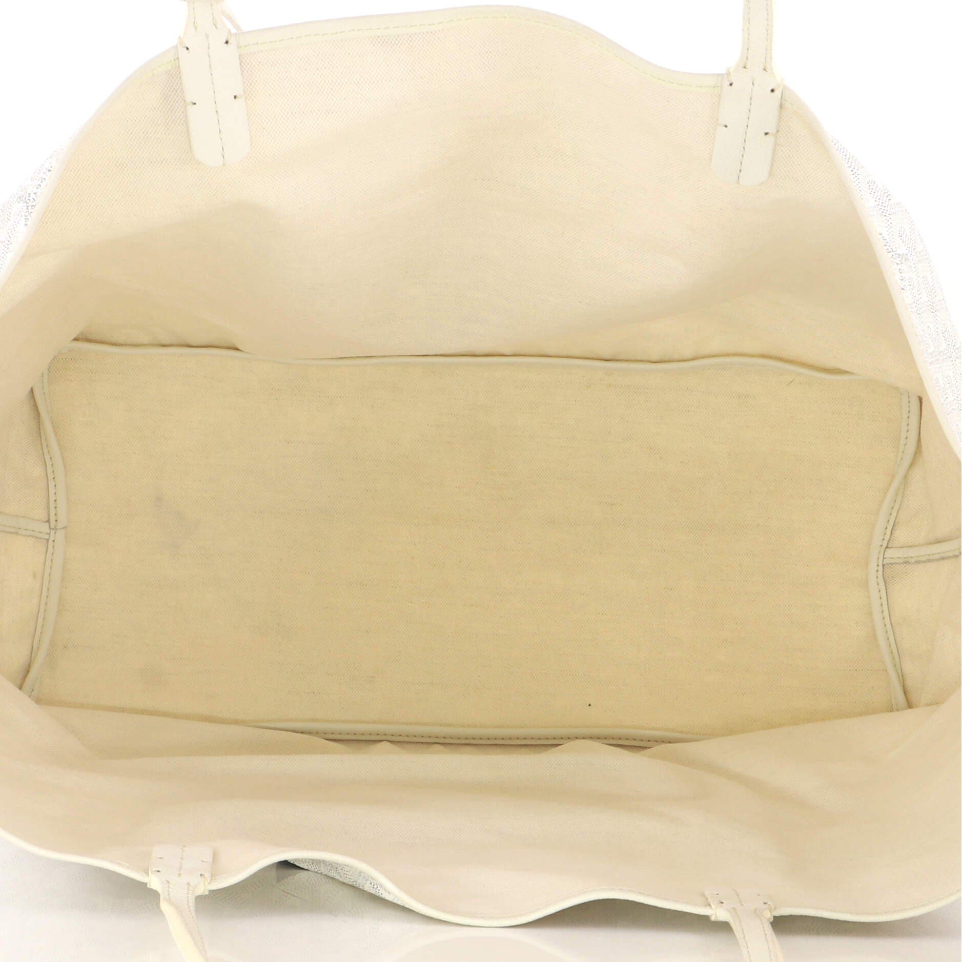Saint Louis Tote Printed Coated Canvas GM, Alternate, color, White