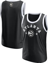 FANATICS Men's Fanatics  Black Atlanta Hawks Mesh Tank Top