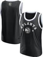 FANATICS Men's Fanatics Black Atlanta Hawks Mesh Tank Top