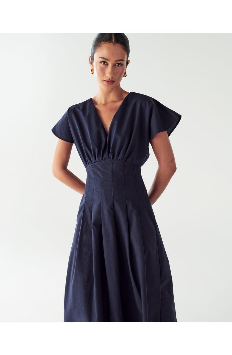 WILLA June Midi Dress, Alternate, color, Navy Blue