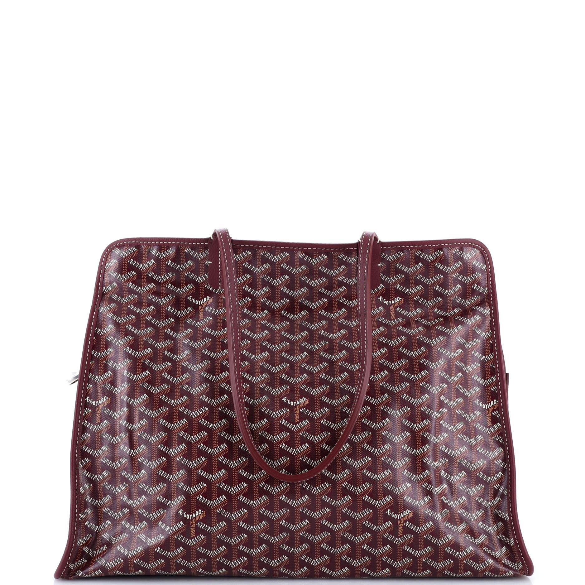 Pre-Owned Goyard Hardy Pet Carrier Coated Canvas PM, Main, color, 