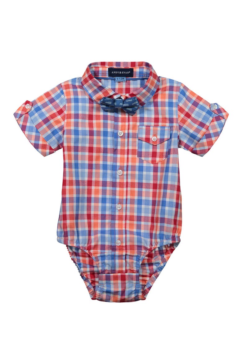 Bodysuit, Shorts & Bow Tie Set, Alternate, color, LIGHT BLUE