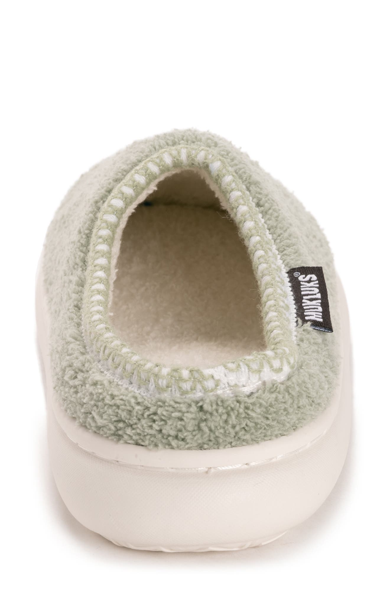 Luan Faux Shearling Clog Slipper, Alternate, color, SAGE