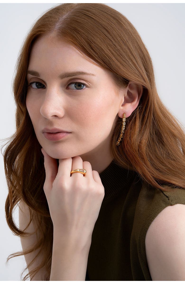 Zynnia Collective Facet Ring, Alternate, color, Gold
