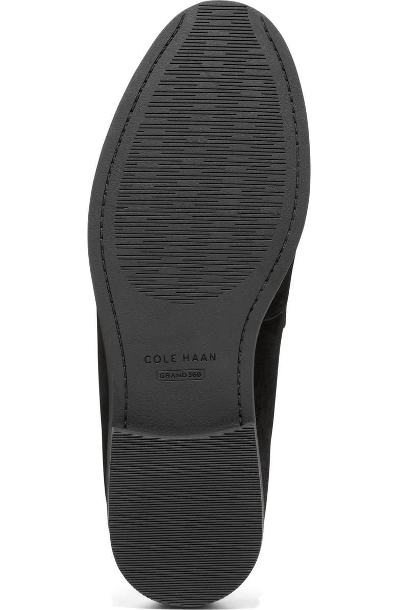 Cole Haan Stassi Tassel Loafer, Alternate, color, Black Suede