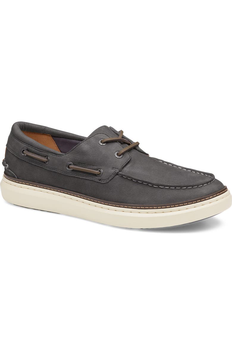 Johnston & Murphy McGuffey 2 Moc Toe Boat Shoe, Main, color, Gray Nubuck