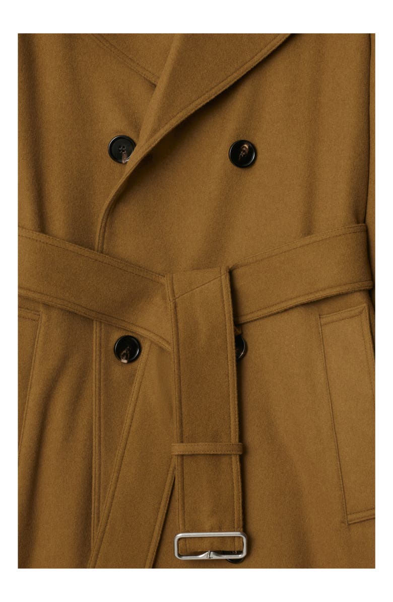 Burberry Long Cashmere Trench Coat, Alternate, color,