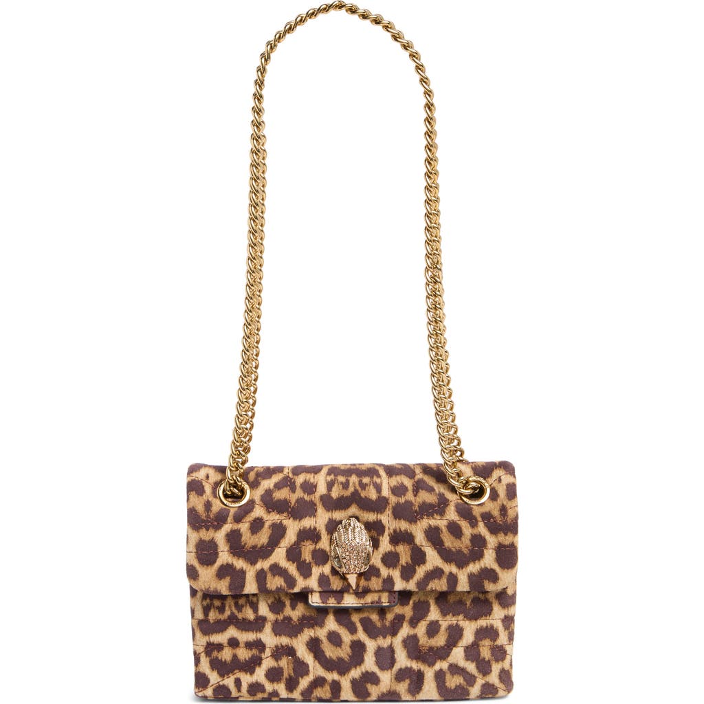 Kurt Geiger London Mini Kensington Convertible Leather Crossbody Bag In Open Brown