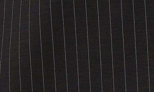 Marina Rinaldi Barbra Pinstripe Stretch Jersey Jacket In Black