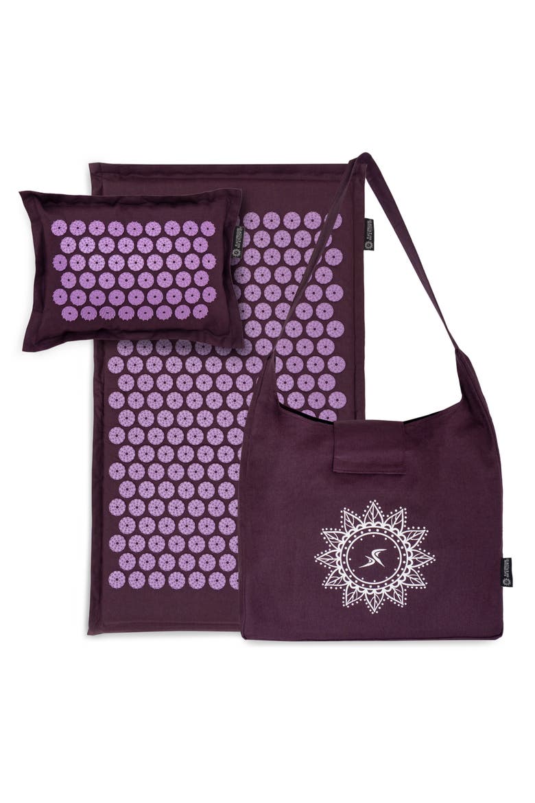 Ki Acupressure Mat and Pillow Set, Main, color, Royal Lilac