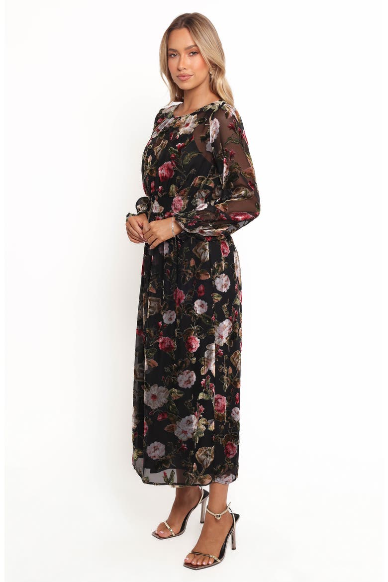 Tracy Long Sleeve Dress, Alternate, color, BLACK MULTI