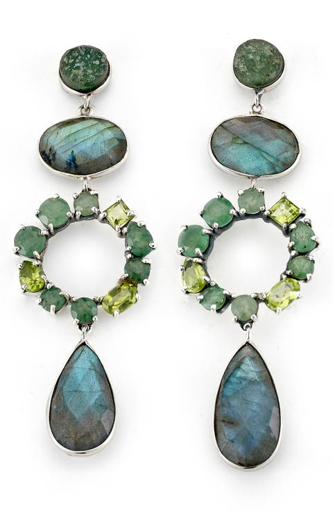 Labradorite Drop Earrings