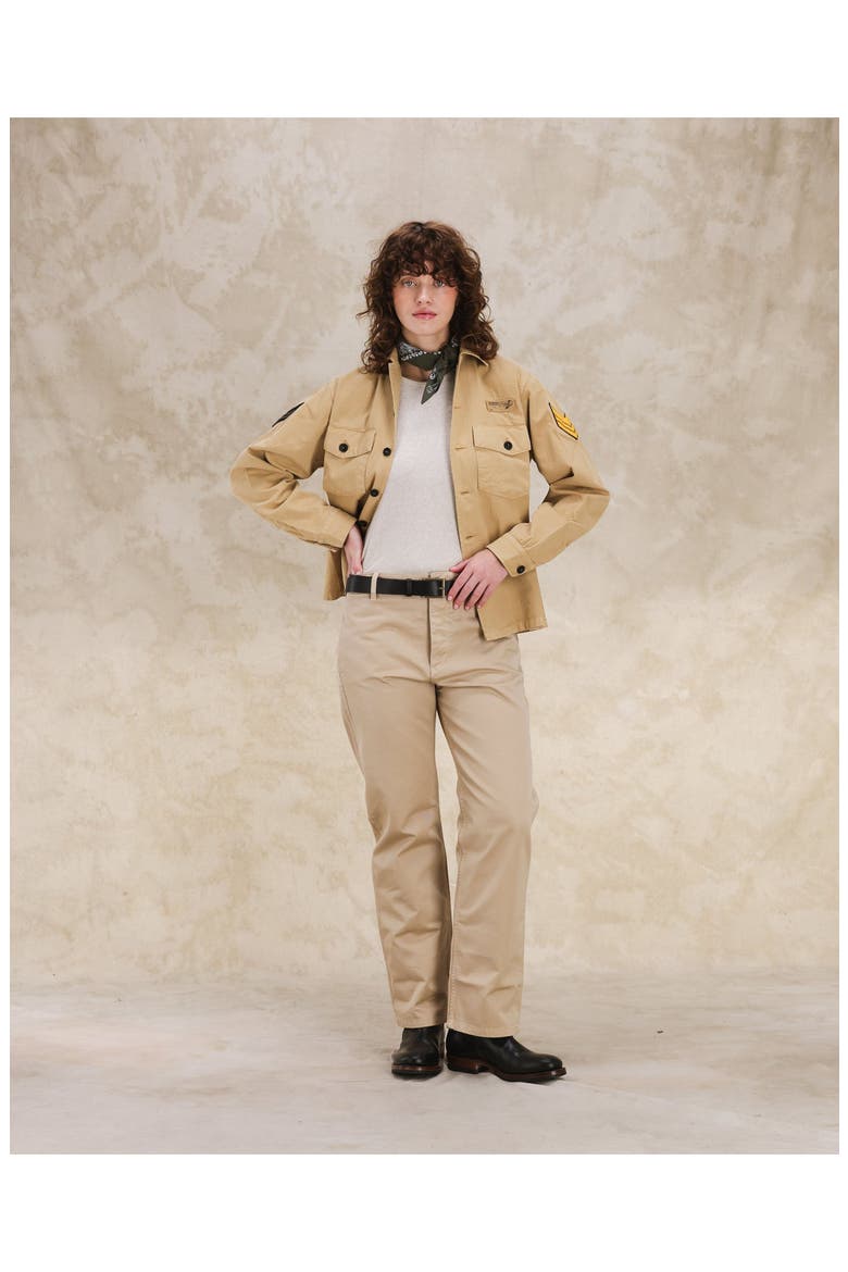 Jamiet Chino Gabardine Trousers, Alternate, color, NATURAL