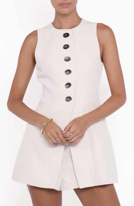 Amanda Sleeveless Split Front Tunic