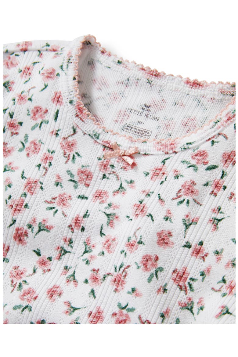 Pink Floral Pointelle Short Set, Alternate, color, PINK