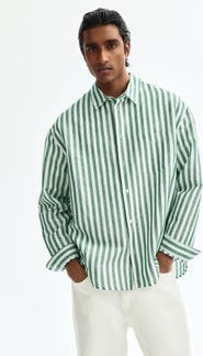 H&M Relaxed-fit linen-blend shirt