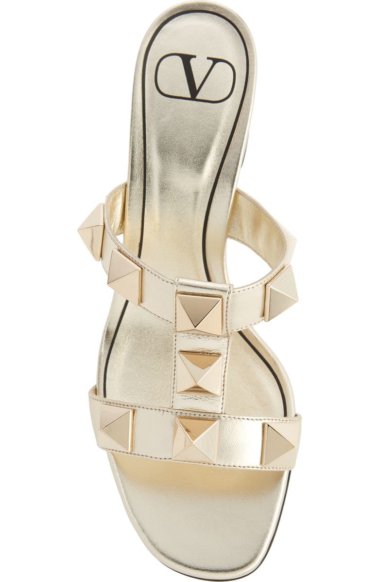 Valentino Garavani Roman Stud Slide Sandal, Alternate, color,