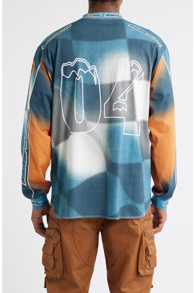 USA Graphic Long Sleeve Soccer Jersey, Alternate, color, CANEEL BAY