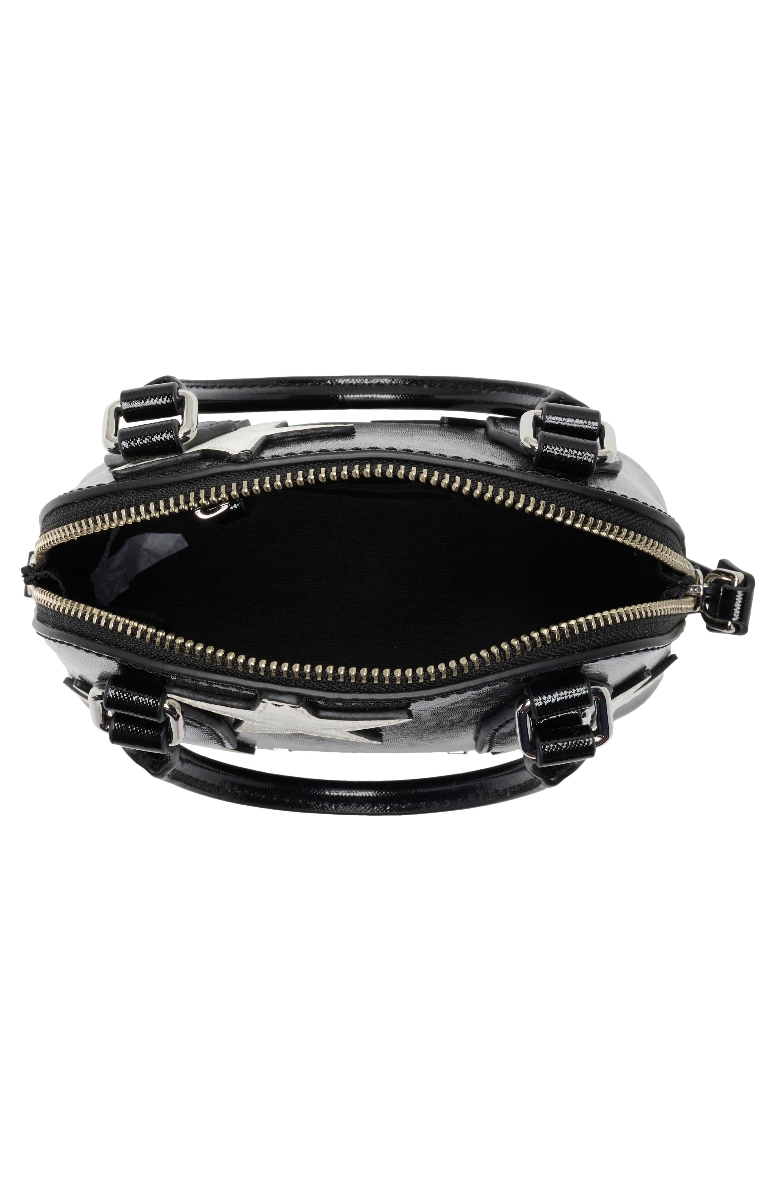 Marc Jacobs Star Patchwork Dome Satchel, Alternate, color, Black Multi