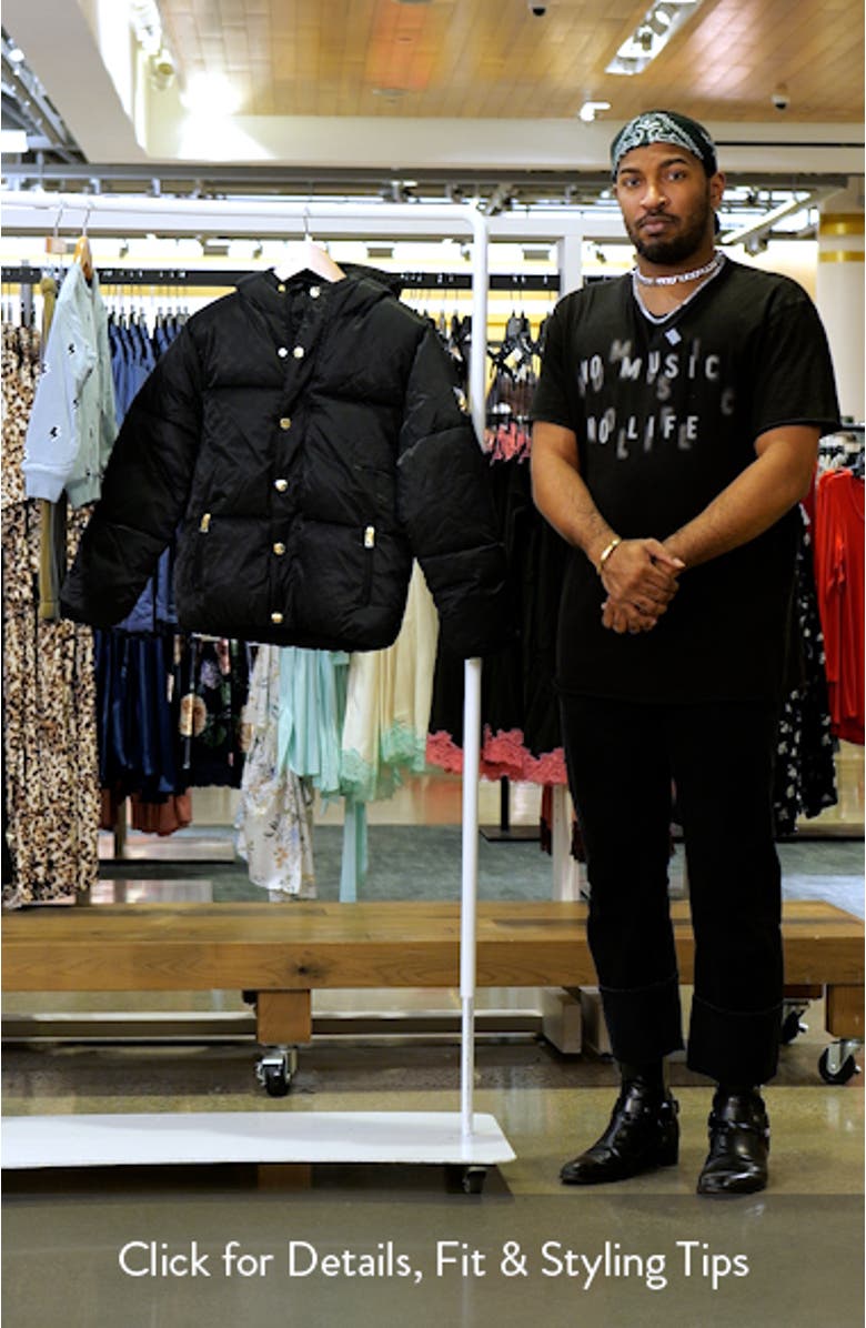 Kids' 23 Jacquard Quilted Hooded Puffer Jacket, sales video thumbnail