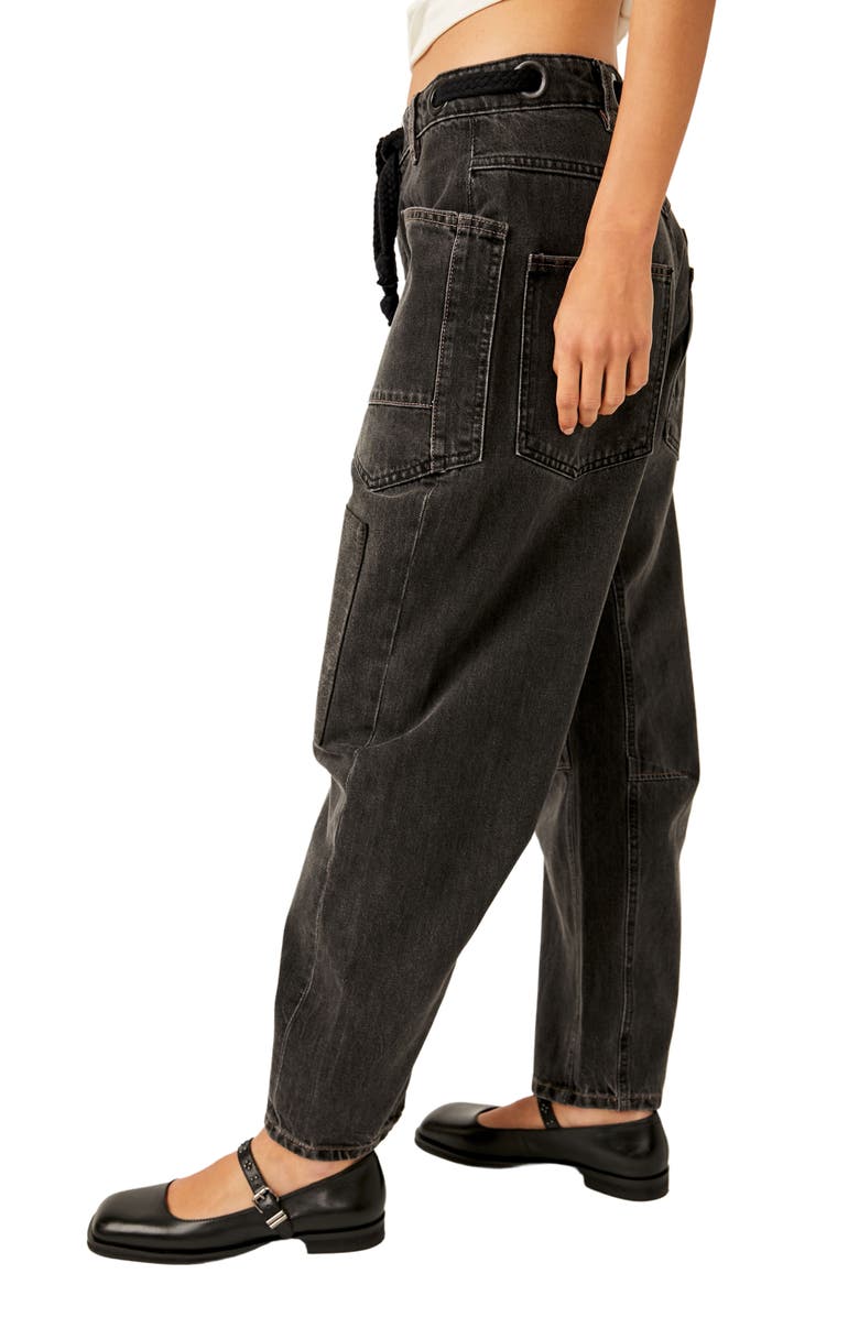 Free People Moxie Low Rise Straight Leg Jeans, Alternate, color, Nighthawk