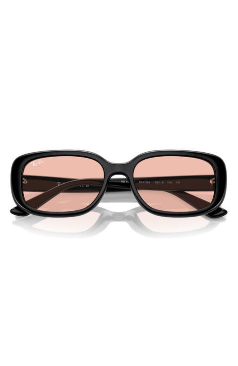 56mm Pillow Rectangular Sunglasses