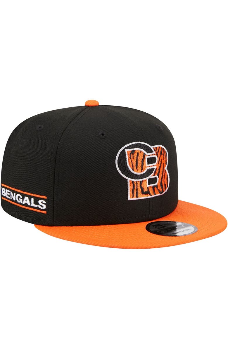 New Era Men's New Era Black/Orange Cincinnati Bengals City Originals 9FIFTY Snapback Hat, Main, color, 