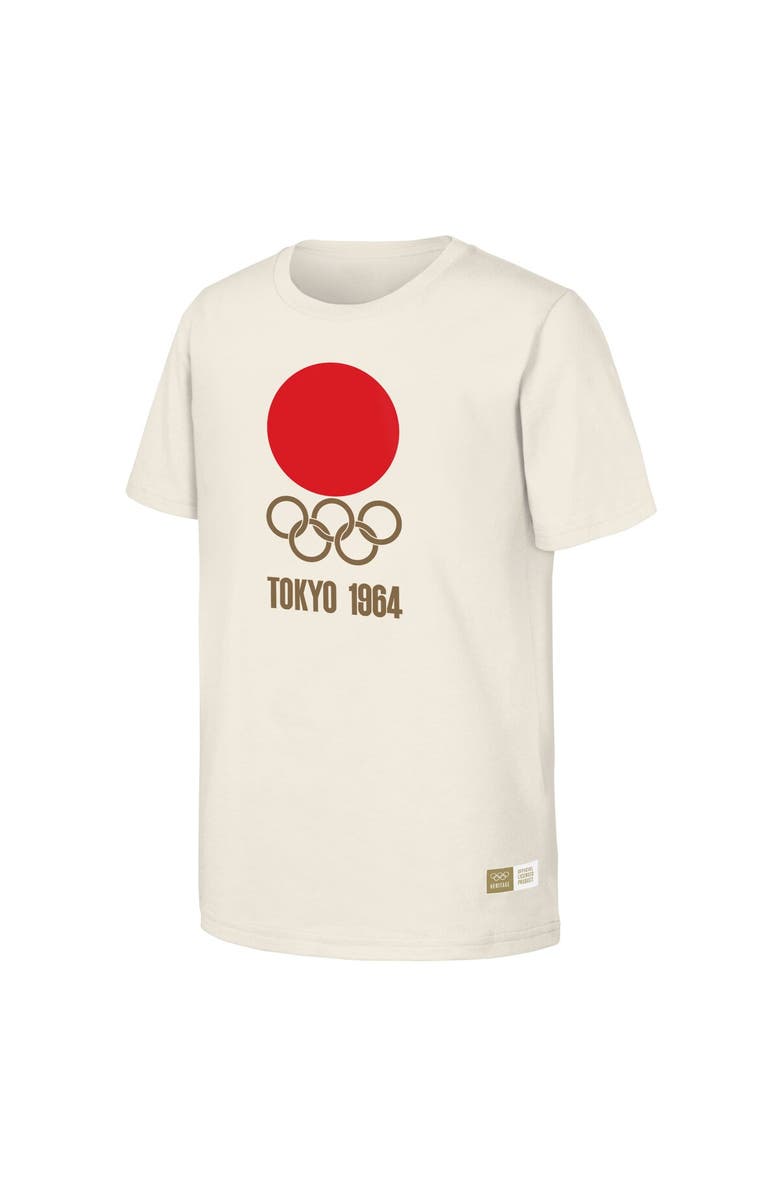 Outerstuff Men's Natural 1964 Tokyo Games Olympic Heritage T-Shirt, Alternate, color, Natural