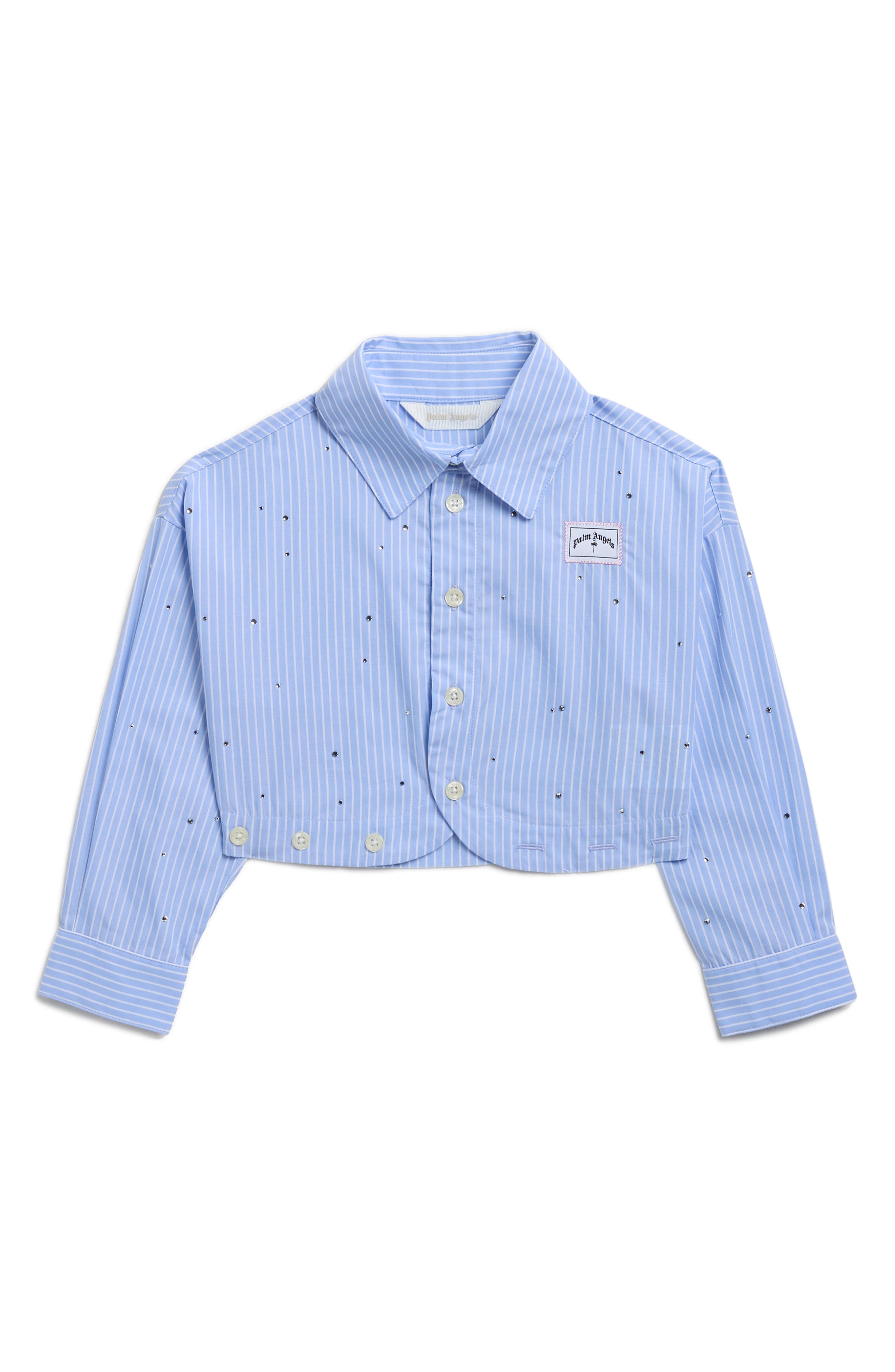 Kids' Over Rhinestone Button-Up Shirt