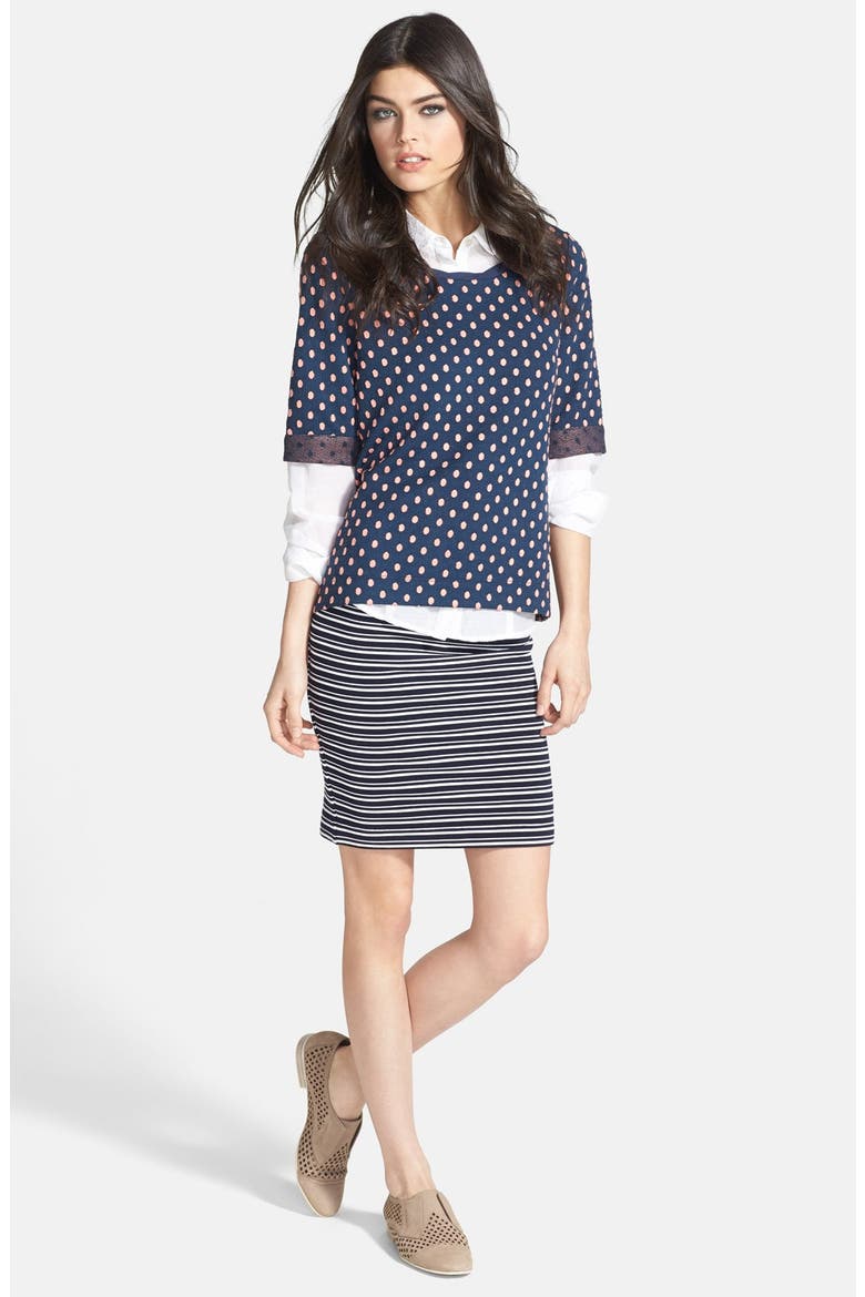 Cotton & Silk Shirt, Alternate, color, WHITE