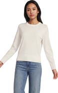 Lands' End Double Trim Cotton Crew Neck Sweater