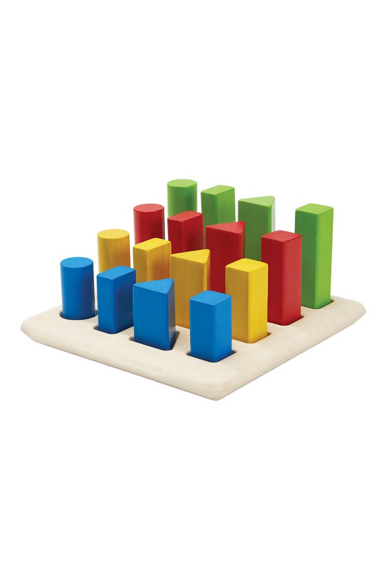Geometric Peg Board, Alternate, color, ASSORTED