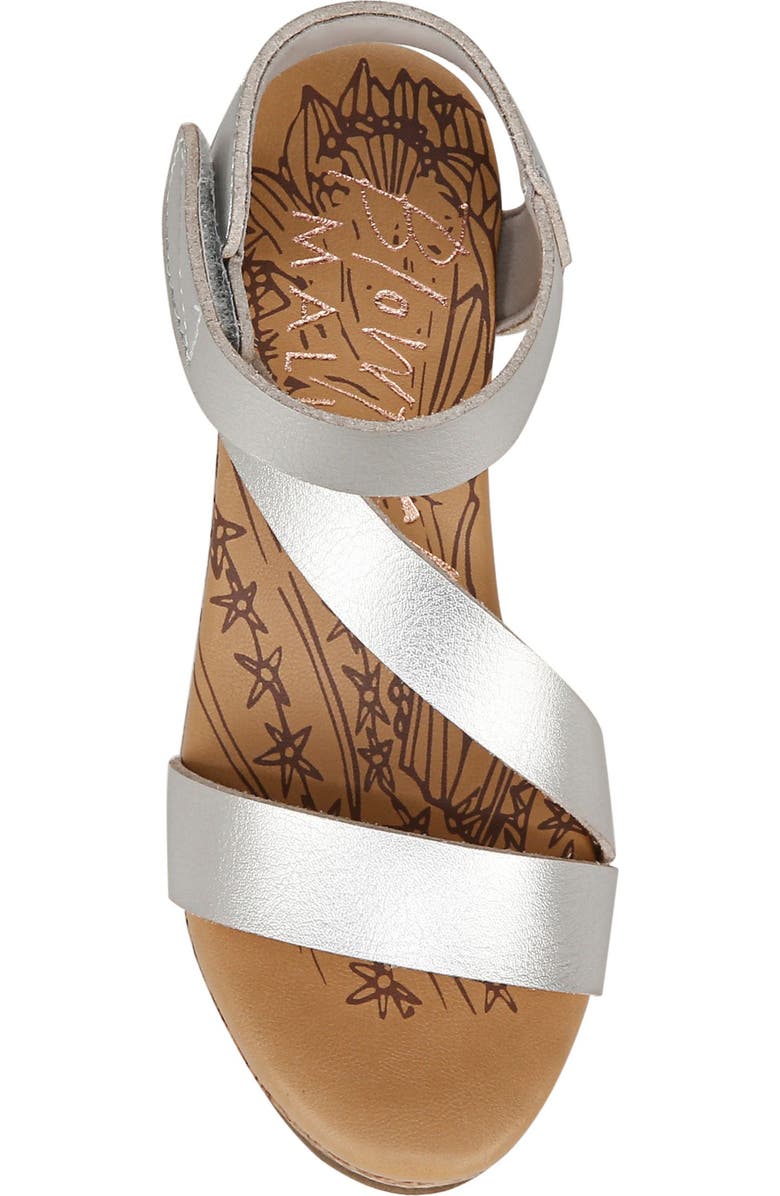 Blowfish Malibu Kids' Loverli Cork Wedge Sandal, Alternate, color, Silver